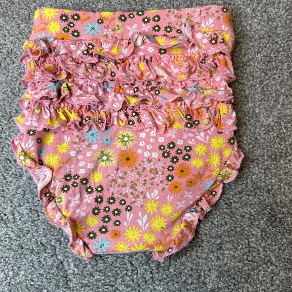 Posh‎ Peanut Ruffle Bum Bloomers 18-24 Months Bamboo Diaper Cover Baby Girl